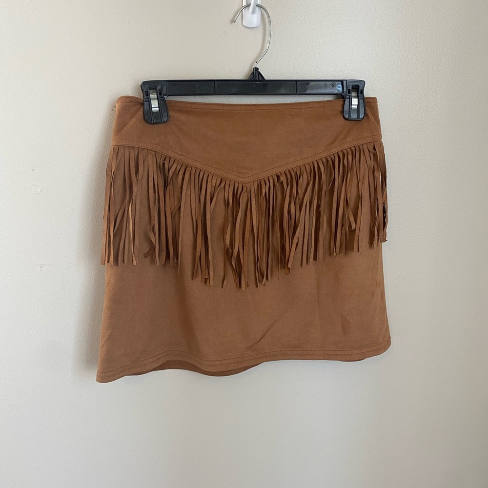TCEC Brown Suede Skirt